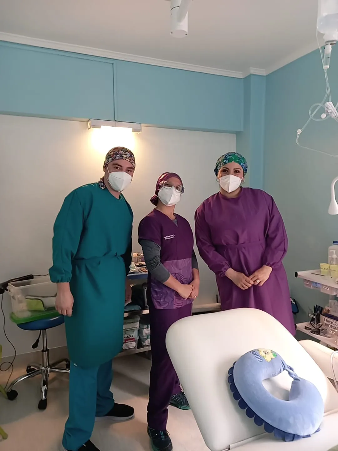 Equipo de Dentosalud en el pabellón quirúrgico